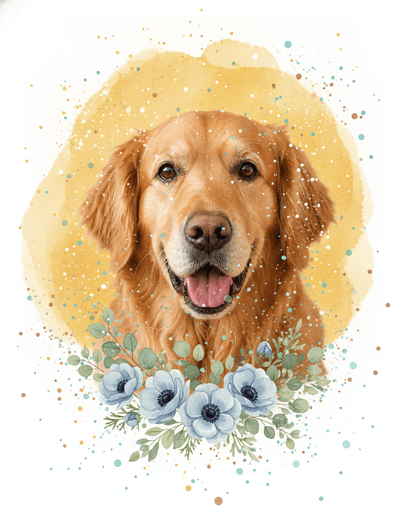 Watercolor Splash sample portrait
