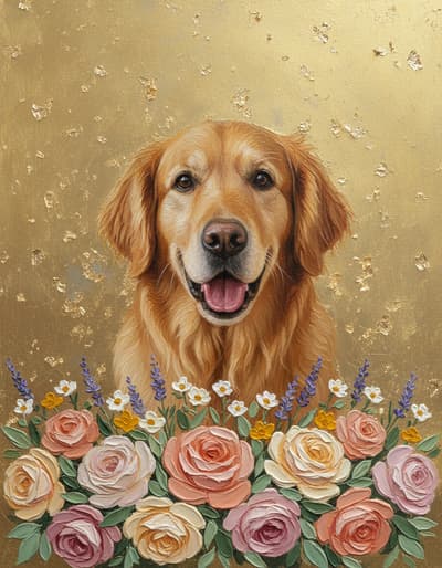 Gold Leaf Bloom sample portrait