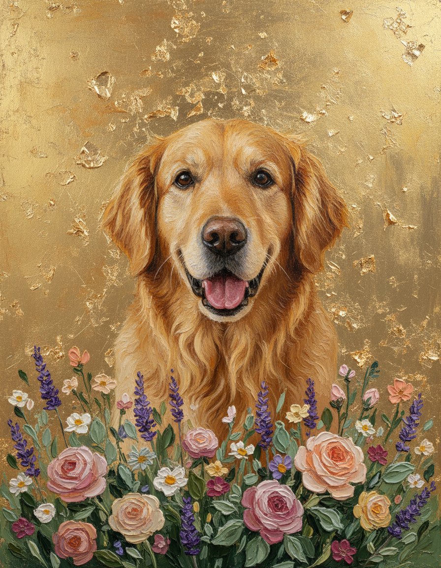 Gold Leaf Bloom sample portrait